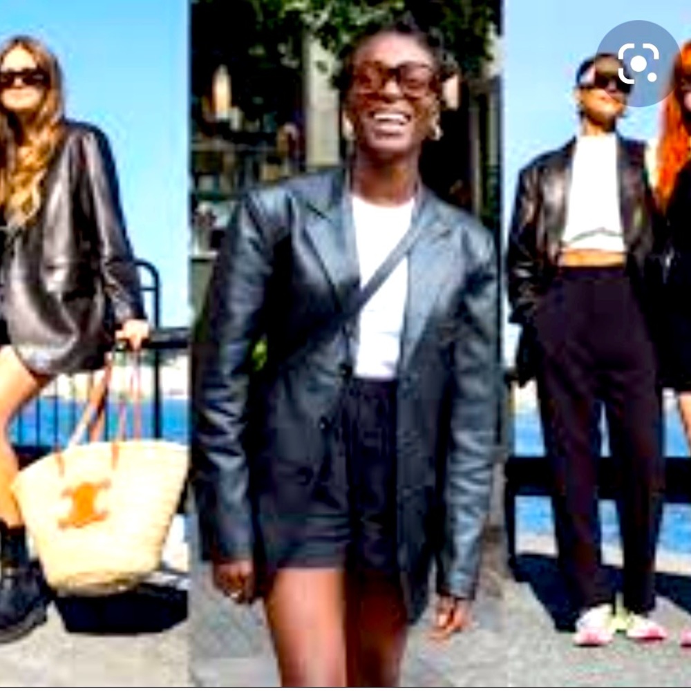 Leather Blazer.